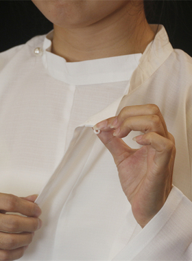 男女同款居家黑色白色圆领汉服透气舒适夏季中衣中裤内衣套装包邮