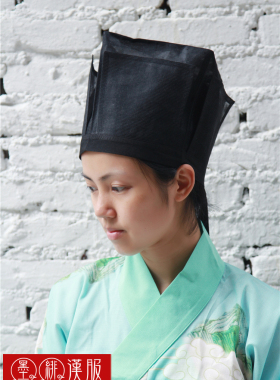 汉服网纱头饰四方巾现货包邮