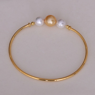 DIY珍珠配件S925纯银韩版空心通孔多珠手镯手链手饰珍珠空托饰品