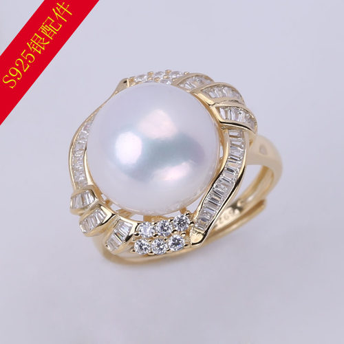 K金工艺高级质感民族风戒指托配件