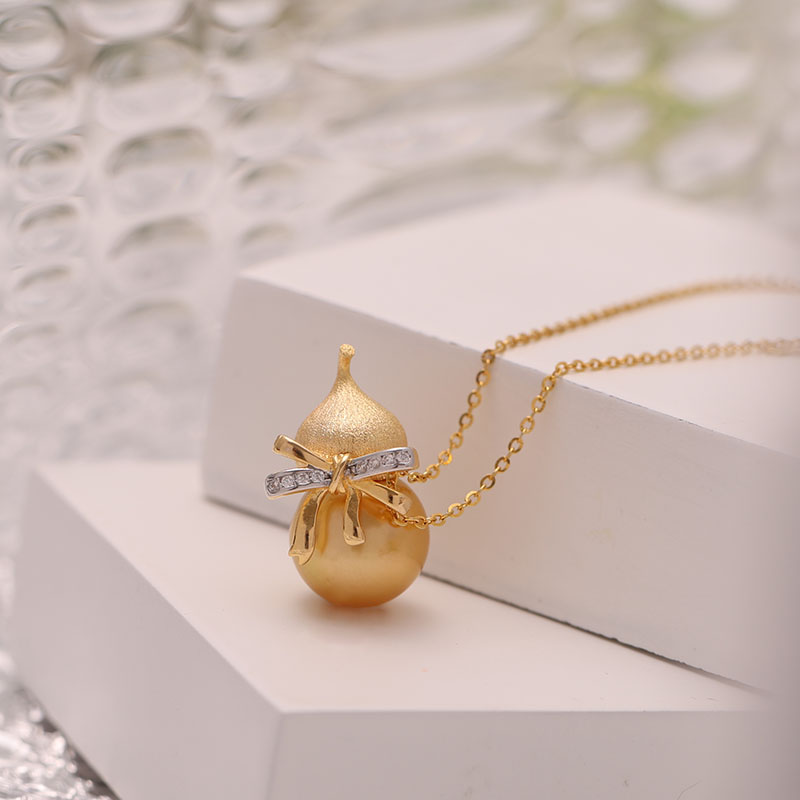 s925纯银日韩版精工分色葫芦吊坠