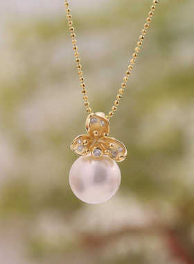 时尚简约花蕊吊坠s925纯银花卉