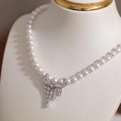 DIY配件s925纯银k金工艺韩式 精致气质时尚 项链坠挂坠空托配饰