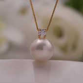 皇妃吊坠项链坠项坠空托配饰 时尚 DIY配件s925纯银k金工艺韩式 经典