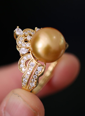 s925纯银宫廷复古雅致大气戒指托