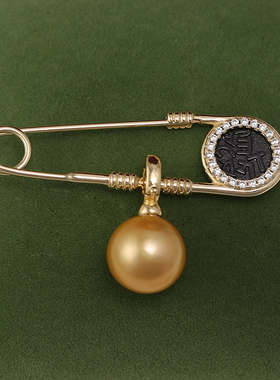 s925纯银精工胸花胸针二用款吊坠