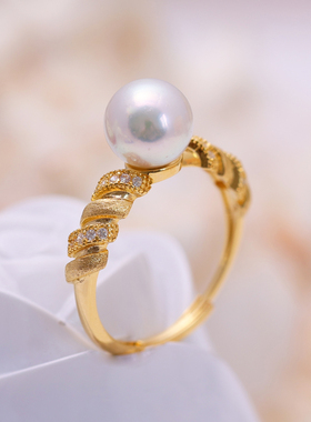 s925纯银精美麻花气质戒指托配件