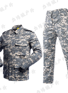 美式迷彩服套装男BDU款野外拓展CS训练服二代升级版军迷战术套装