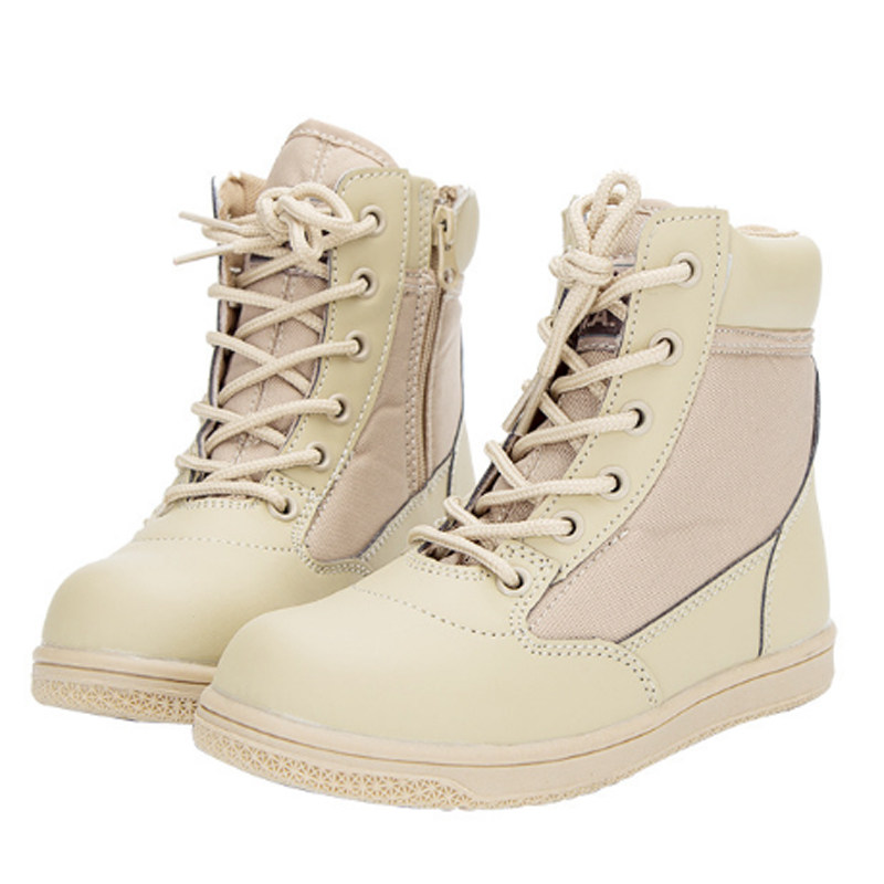 春夏秋童鞋儿童靴子男女亲子鞋靴徒步鞋作战靴战术靴防滑登山靴