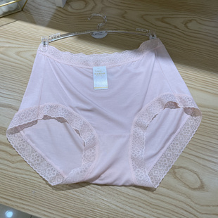 内裤 轻薄透气高腰软蕾丝桑蚕丝女士舒适平角裤 樱姿娜505大版 6条装