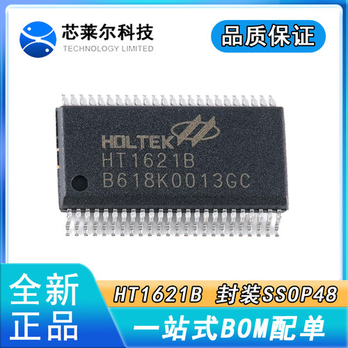 原装正品 HT1621B SSOP-48 RAM映射32*4 LCD控制器芯片I/O MCU