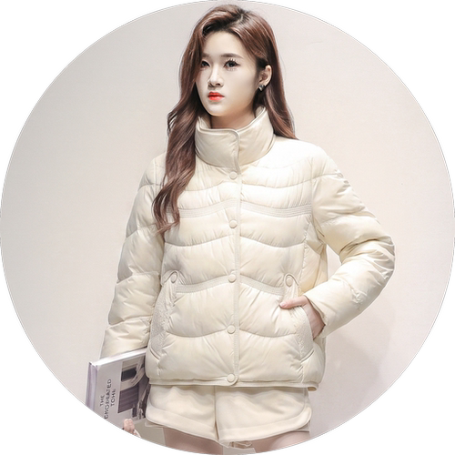 正品潮牌高端轻薄短款羽绒服女2026冬季立领单排扣小个子鸭绒外套