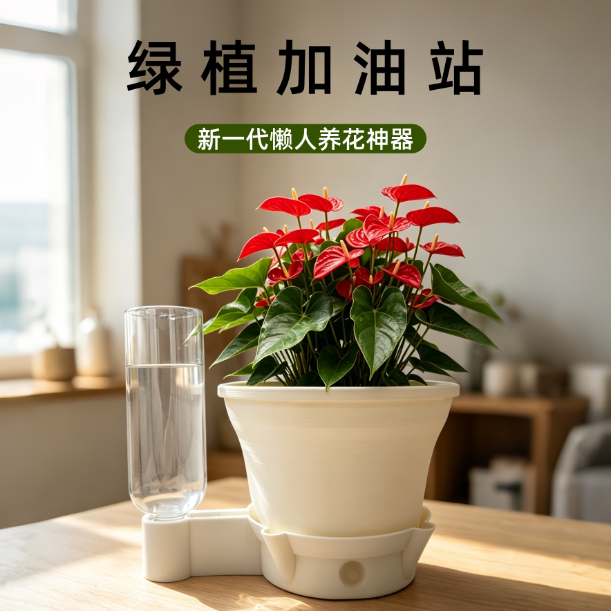 懒人外出自动浇花神器