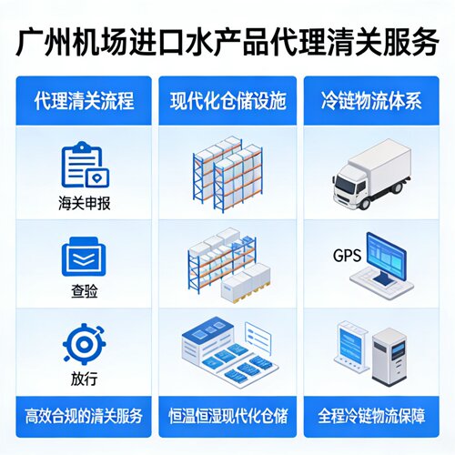广州机场水果海鲜水产品代理进口清关报关批文法检