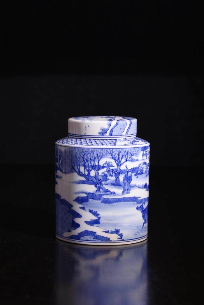 双盖茶叶罐春风祥玉