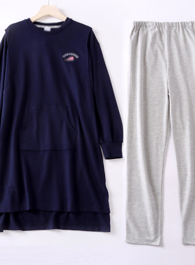 出口日本侧开式孕产妇家居服套装哺乳月子服休闲孕妇哺乳套装F319