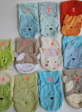 瑕疵瑕疵 随便用用 卡通毛巾料浴擦K4012