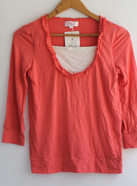 YT104出口日本短袖孕妇T恤  前开短袖喂奶T恤哺乳衣W142