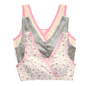 莱卡棉孕妇文胸 哺乳交叉产妇文胸无钢托全棉带乳垫产妇哺乳内衣