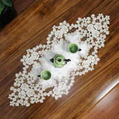 中式 欧式 布艺绣花桌布茶几巾桌旗桌垫镂空盖巾餐垫餐桌桌垫桌旗