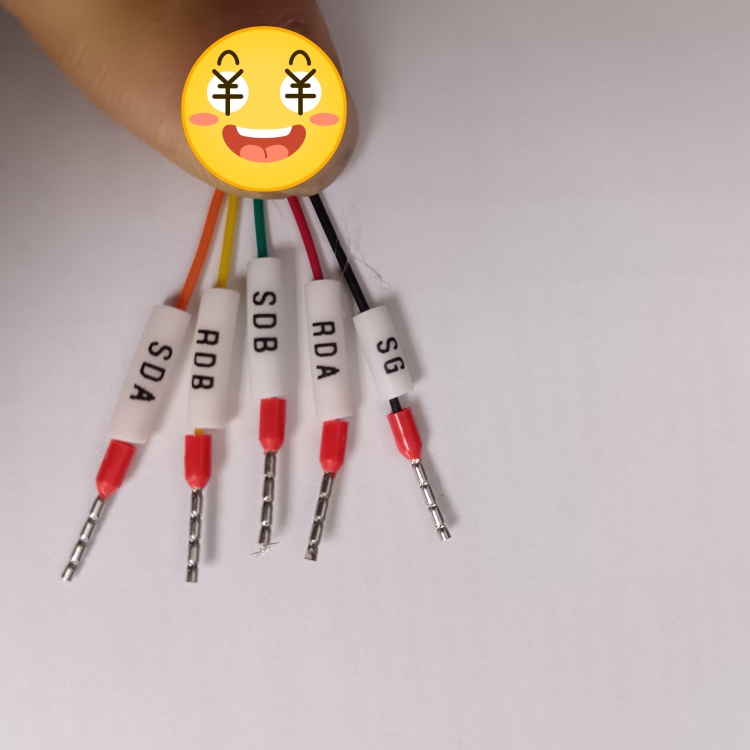 适用三菱FR-E500/E540 E700/E740变频器与FX5U PLC通讯连接数据线