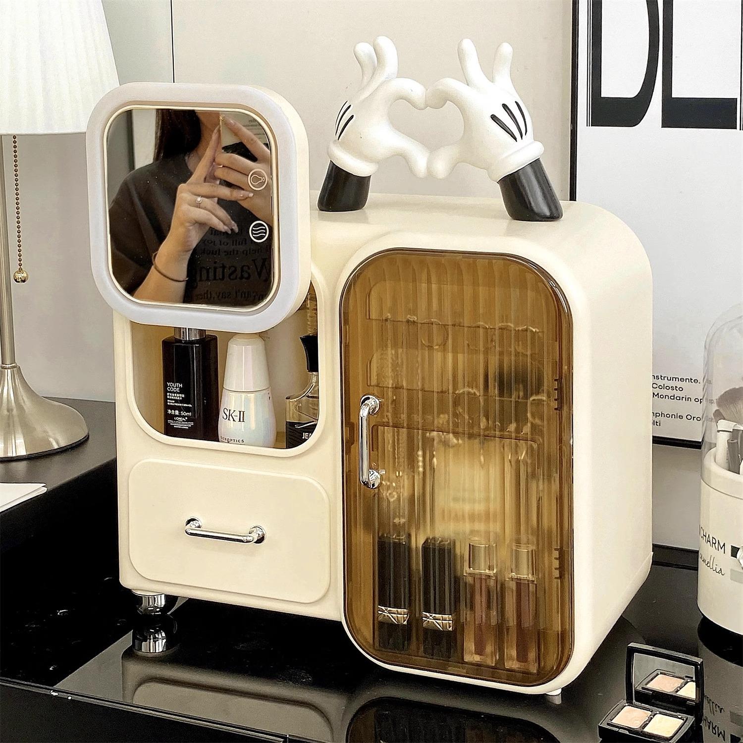 桌面化妆品收纳盒护肤品置物架