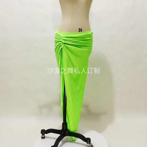 肚皮舞练功服练习服斜裙臀巾氨纶面料颜色可选定制沙漠之舞抽褶
