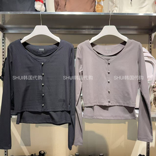 女春秋百搭吊带小外套两件套FS261RL02F002 SHUI韩国直邮26新款