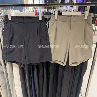 SHUI韩国直邮 26新款夏季男款休闲百搭速干短裤SR221DHP41橡胶标