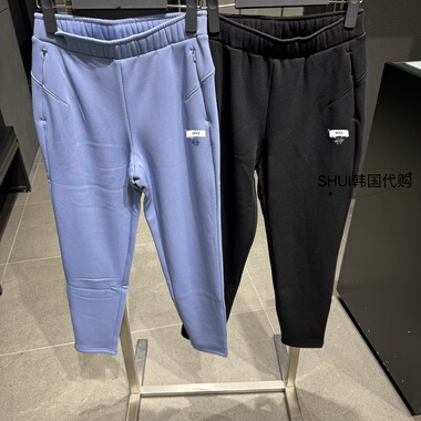 SHUI韩国代购D折扣款百搭女款修身加绒休闲百搭长裤SP322TFP94