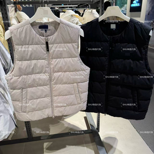 SHUI韩国代购 休闲轻薄鸭绒羽绒马甲FS2DVG4101U FL折扣百搭男女款