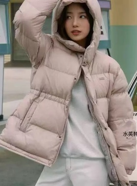 SHUI韩国直邮K2冬季女款休闲百搭鹅绒羽绒服外套偏宽