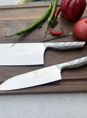 外贸出口德国LION LORD厨房套装不锈钢切菜刀切肉刀料理刀厨师刀