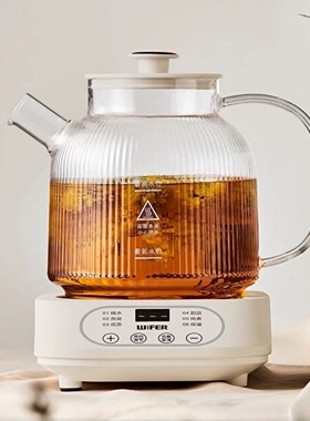 全玻璃养生炖煮一体花茶烧水壶