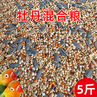 牡丹鹦鹉专用粮虎皮玄凤中小型鹦鹉鸟食饲料五色黍子混合鸟粮谷子