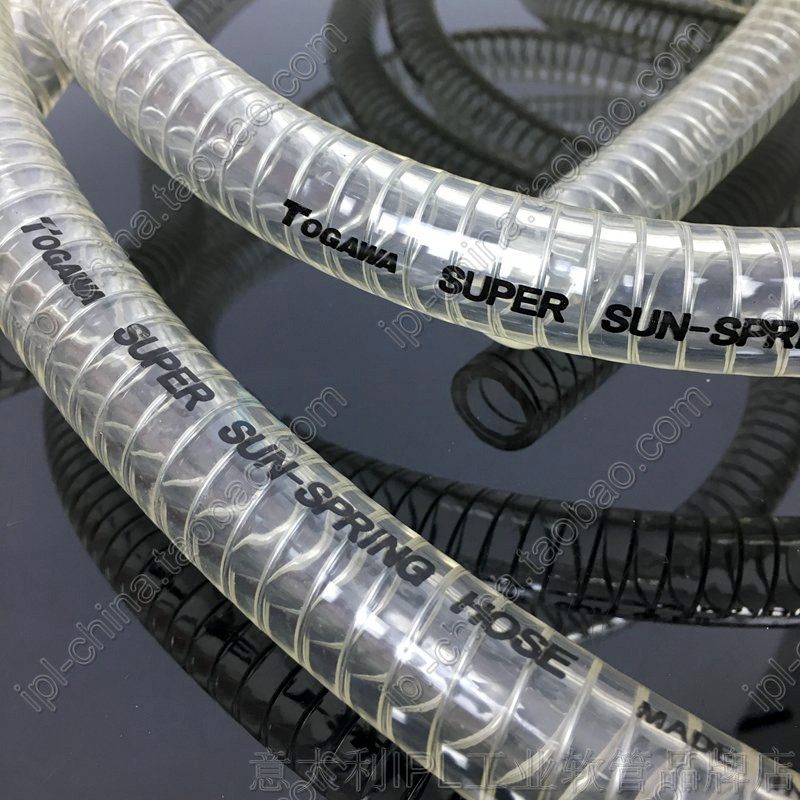 全透明软质PVC原料抽吸管排水油真空压力管钢丝钢线工业软管包邮