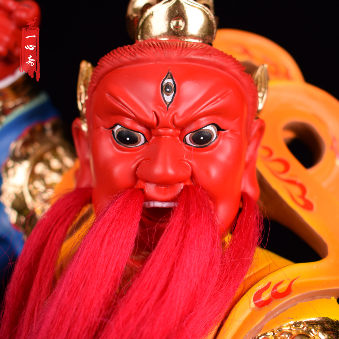 一心斋 12/16寸树脂玻璃钢《王灵官神像摆件》王天君雕像工艺品