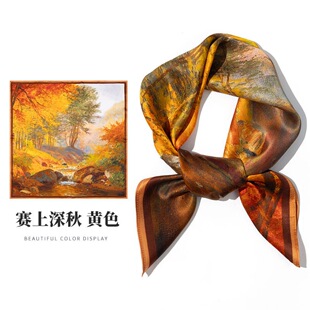 上海故事真丝小方巾桑蚕丝丝巾丝绸围巾礼盒装中国风小礼物送老外