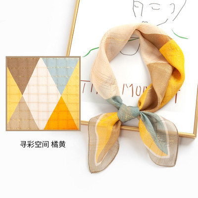 上海故事真丝丝巾夏薄款女2025新款系脖方巾礼盒送长辈教师节礼物