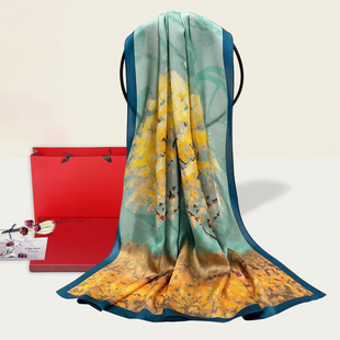 教师节礼物上海纪念品伴手礼妈妈生日礼物丝巾礼盒送国外客户礼品