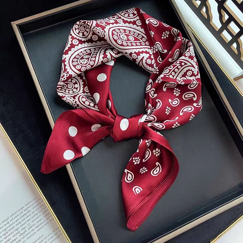 上海故事红色丝巾方巾真丝围巾披肩礼盒送长辈妈妈生日本命年礼物