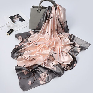 上海故事丝巾妈妈披肩外搭女夏季仿真丝丝巾女2025新款大方巾围巾