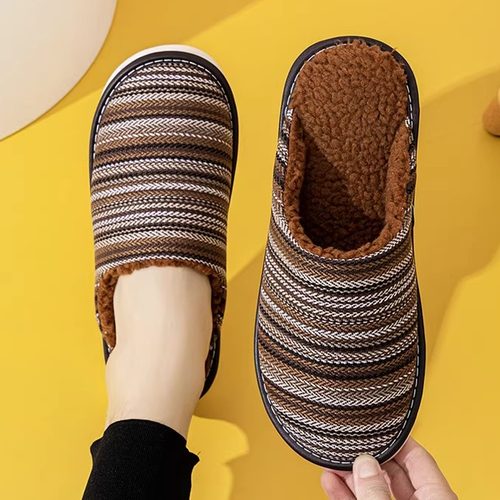 冬季室内防滑防水棉拖鞋