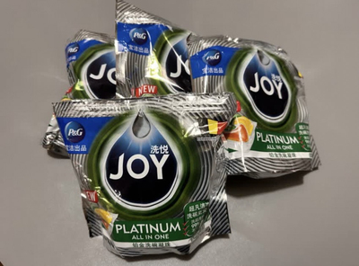 欧洲进口宝洁JOY洗碗机凝珠24颗专用洗涤剂多效合一非洗碗块盐