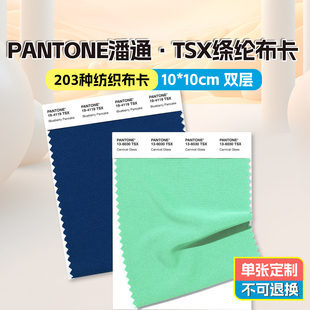 现货PANTONE潘通色卡单张国际标准服装纺织色彩绦纶版单页TSX色卡