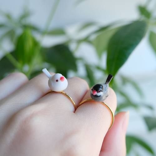 仿真小鸟造型戒指可爱小鸟饰品