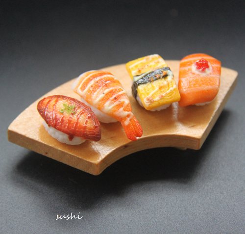 quinta手作甜虾鲑鱼子仿真银耳环