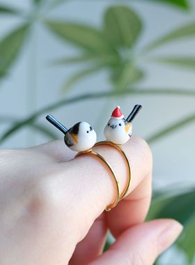 可调节戒指戒指可爱肥啾造型