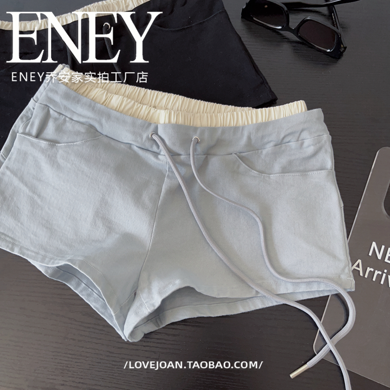 辣妹夏季撞色新款显瘦热裤运动裤