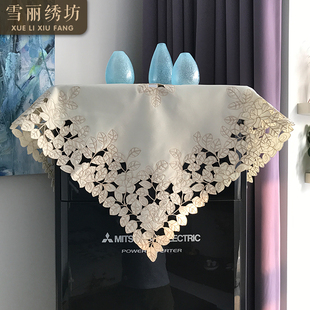 中式 桌布电脑微波炉空调床头柜防尘盖巾田园布艺欧式 刺绣华丽多色